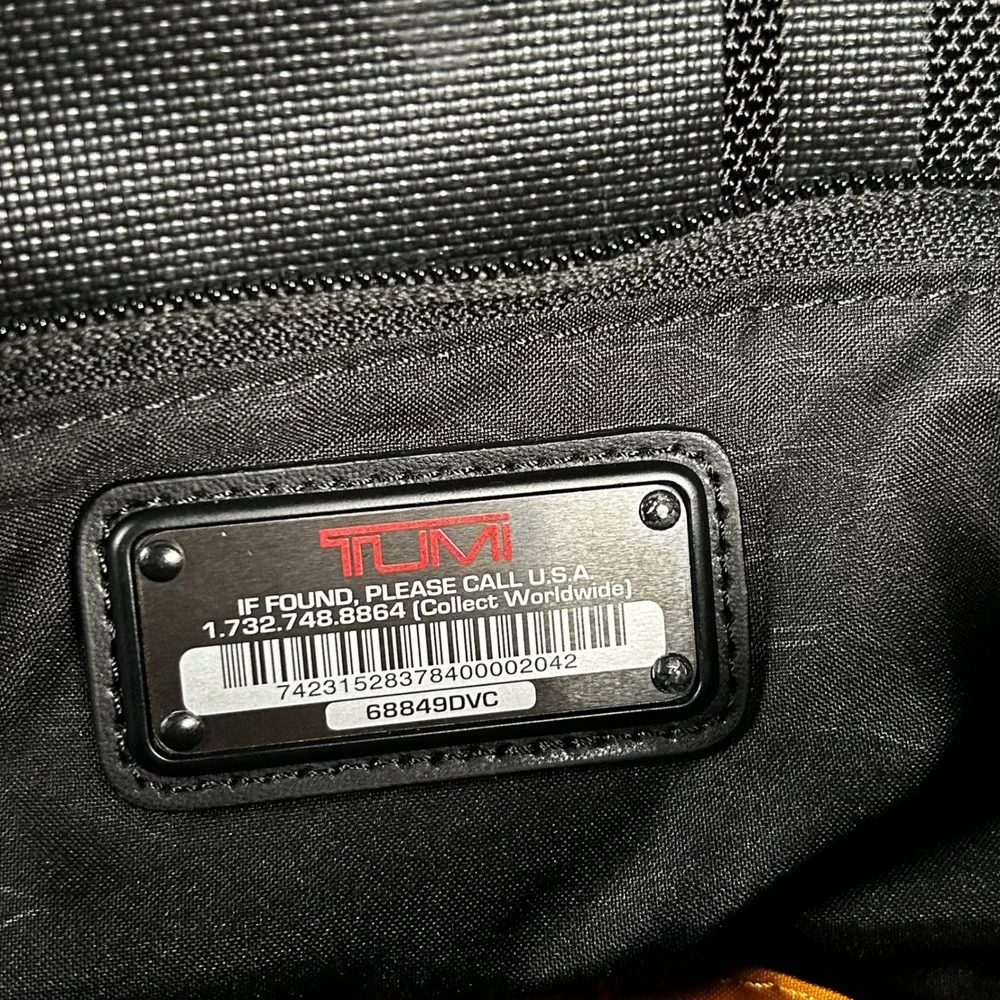 MINI Cooper by TUMI Travel Duffel Bag Black Ballistic Nylon Backpack 68849DVC
